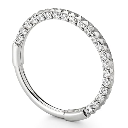 BodyBonita G23 Titanium Septum Rings - 16G 12MM Seamless Nose