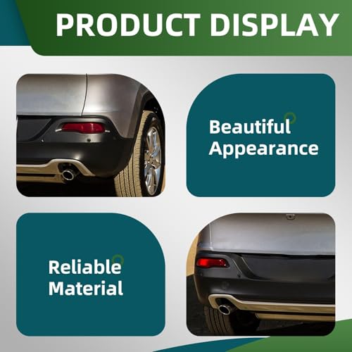 Image of Left and Right Rear Bumper Reflector Light Compatible with Cherokee 2014 2015 2016 2017 2018 68105144AC 68105145AC (Left+Right)