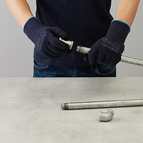 Foam Latex Coated Winter Gloves, Acrylic Liner Fiber, Touch Screen, Size 8, 6-Pair #TOP6