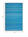 FH Home Outdoor Rug - Waterproof, Fade Resistant, Reversible - Premium Recycled Plastic - Striped - Porch, Deck, Balcony, Mudroom, Laundry Room, Patio - Havana - Turquoise Crease Free - 3 x 5 ft