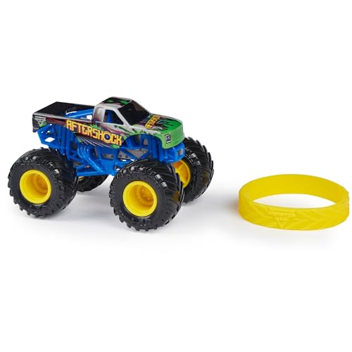 Monster Jam, Official Aftershock Monster Truck, Die-Cast Vehicle, Forces of Nature Series, 1:64 Scale