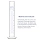 Labasics 1er-Pack 50 ml Messzylinder aus Borosilikatglas, Schwerer Messzylinder für den Laborgebrauch