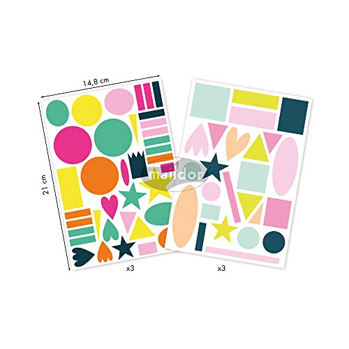 Maildor AE168C - Adesivi per bambini, forma