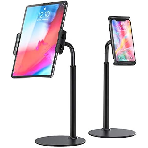 VIVI MAO Tablet Stand Tablet Phone Holder,Kindle Stand, Bendable Tablet Holder for Desk, Compatible with iPad Pro 10.5 Air Mini, Switch, Galaxy Tabs, Tablets, Kindles, Phones All 4.7-10.5" Devices Cover