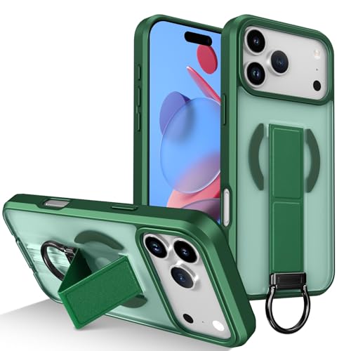 Coque rigide silicone iPhone 14 Plus vert de haute qualité avec anneau magnétique