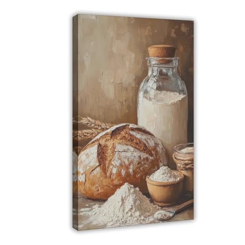 Poster pain et farine sur toile premium NFFBGFD 40x60 cm art mural esthétique