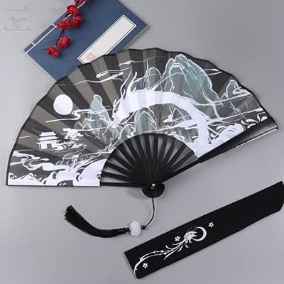 NZPOST Folding fan 30cm Bamboo Foldable Fan, Portable, Ancient Chinese Style, for Cheongsam Dance Performance fan (A8)
