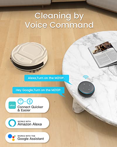 Lefant M210 Pro Robot Vacuum Cleaner, Tangle-Free 2200Pa Suction, Slim,Quiet, Self-Charging Wi-Fi/App Remote Connected Robotic Vacuum Cleaner, Work With Alexa, Ideal For Pet Hair, Hard Floors #TOP1