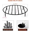 onlyfire Round Fire Pit Grate with 4 Legs for Outdoor Campfire Grill Cooking, 19 Inch