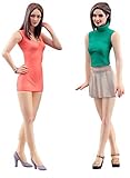 Hasegawa FC04 1/24 Fashion Girls, 2 Bausätze Modellbausatz, Mittel