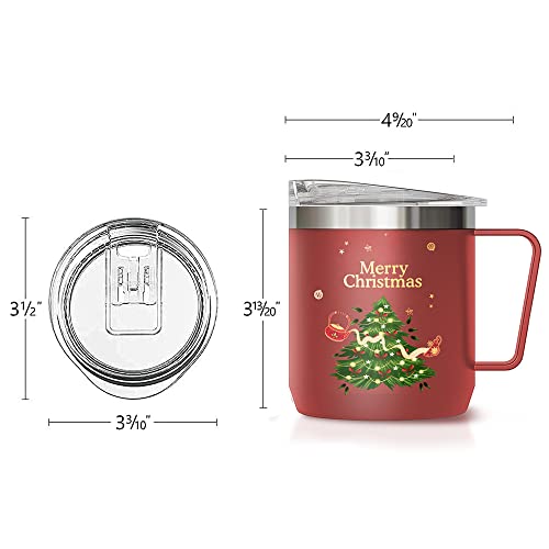 Vahdam, Christmas Mug, Vacuum Insulated 10.1 Oz, Durable Christmas Coffee Mugs, Best Christmas Gifts & Christmas Decoration #TOP4