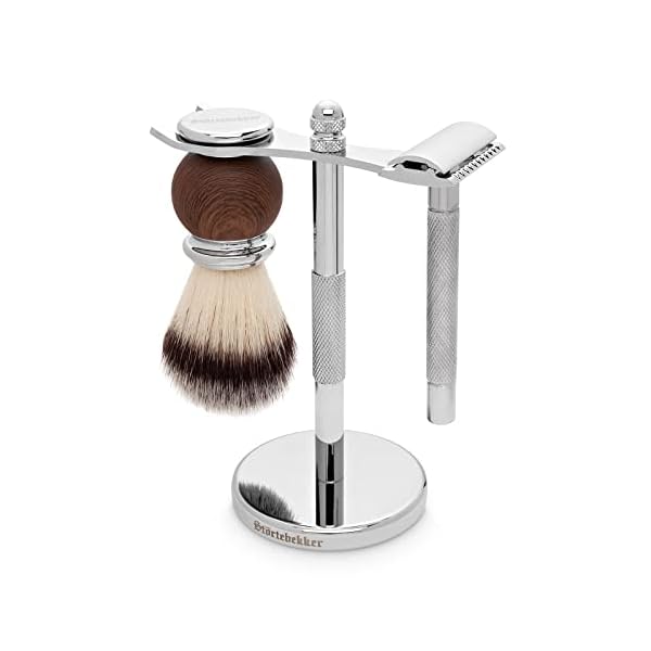 NEU: Störtebekker® Premium Rasierständer aus Edelstahl - geeignet für Rasierhobel & Rasierpinsel - hochwertiges Zubehör… – Bild 7