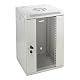 Serverschrank HMF 63309-07, 10 Zoll, 9 HE, Netzwerkschrank für Wand- und Standmontage