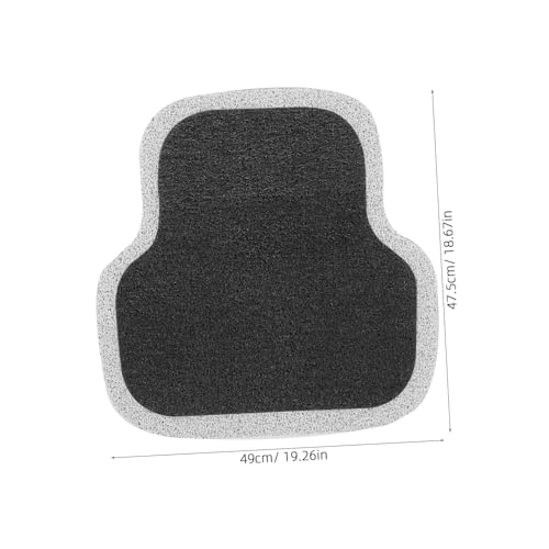 Alfombrilla para coche delantera resistente negra protectora de suelo textil 2