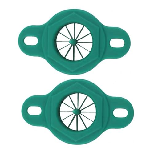 HOLIDYOYO 2個入り プラムブロッサム オニオンカッター ステンレススチール ネギスライサー おろし金 野菜 ガーリックシュレッダー エシャロットチョッパー 家庭用 レストラン用