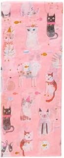 Glick Four Sheets of Cats Tissue Paper, Each Sheet 750mm x 500mm Tissue Paper Cats, Cats Tissue Paper for Gift Wrapping, Birthday Cats Tissue Paper,Pink