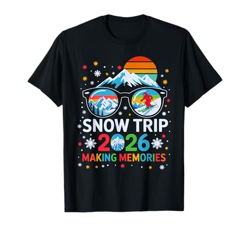 Snow Trips 2026 Family Winter Ski T-Shirt