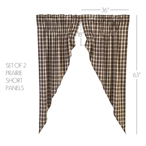 VHC-Brands-Rustic-Lodge-Farmhouse-Window-Rory-Prairie-Curtain-Pair-Panel-63x36x18-Chocolate-Brown VHC Brands Rustic Lodge Farmhouse Window Rory Prairie Curtain Pair Panel 63x36x18 Chocolate Brown