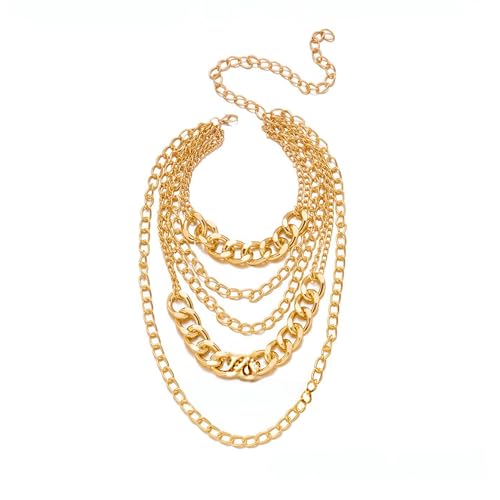 VIRAVENTO ���C���[�h�`�����L�[�l�b�N���X ���f�B�[�X �p���N�S�[���h�X�e�[�g�����g�l�b�N���X �L���[�o�q�b�v�z�b�v�`�F�[���l�b�N���X, Adjustable, �����|, ��΂Ȃ�