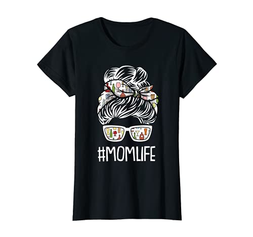 Femme Mom-Life Mothers-Day Amateurs de vin Mommy T-Shirt