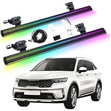 Auto-Retracting Running Boards Compatible for KIA Sorento 2021-2024 with Built-in Night Lights | Plug & Play | Tool-Free Install, 600lbs Capacity, All-Terrain Safe Steps