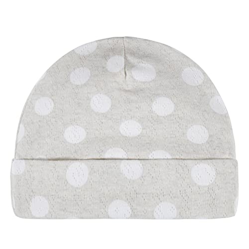 Gerber Baby Boys Newborn Hospital Pointelle Outfit Shirt, Footed Pant And Cap Clothing Set, Grey Dots, Newborn Us #TOP3