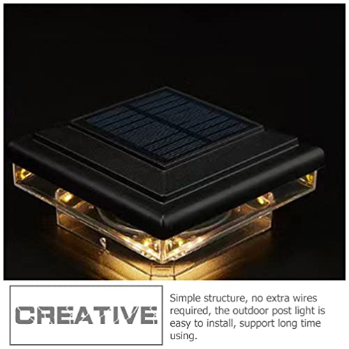 OSALADI Luzes De Poste Solares Luzes De Poste Solares À Prova De Água Ao Ar Livre Luzes De Poste À P