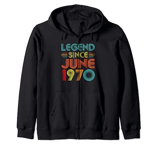 Legend Since June 1970 Birth Of Birthday Vintage Men Women Sudadera con Capucha