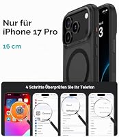 BENKS für iPhone 17 Pro Hülle für MagSafe mit Kamerasteuerung, Stoßfest Kratzfest Transluzente Matt Handyhülle für iPhone 17 Pro Case 6,3 Zoll, Schwarz – Ansicht 7