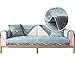 NZTQDR Schonbezug aus Chenille-Stickerei,Couchbezug,Sofabezug für Wohnzimmer,1/2/3/4-Sitzer L-förmiger Sofabezug,Sofaschutz aus Baumwolle,gesteppt,hellblau,90 x 180 cm