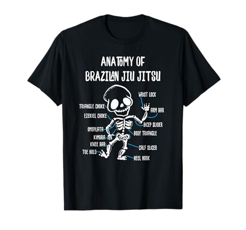 Anatomy of BJJ brasileño Jiu Jitsu Camiseta