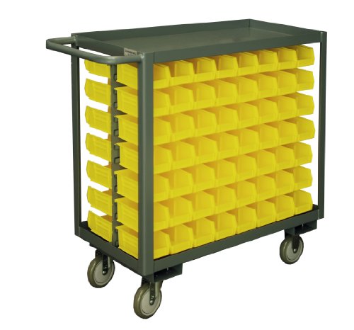 Durham 14 Gauge Steel Bin Service Cart with 112 Bins,