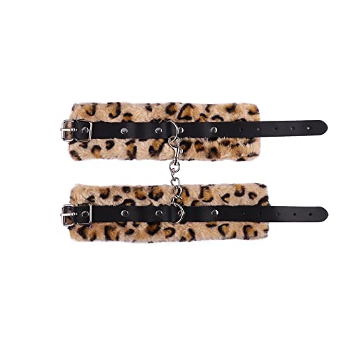 Fluffy Handcuff Bracelet Soft Plush Leg Cuff Wrist Adjustable Binding Cuff Bracelets Cosplay Yoga Jewelry for Women Men Lover Couple3