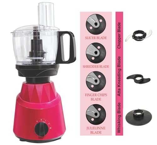 Image of RIO Food Processor Attachment (Jar) Compatible with Preethi Galaxy Mixer Grinder Only | Vegetable Chopper, Dough Kneader, Slicer, Shredder, Julienne, Finger Chips & Whisking | Attachment Only