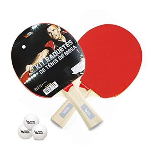 Kit Tênis De Mesa C/ 2 Raquetes De Madeira Ittf + 3 Bolinhas