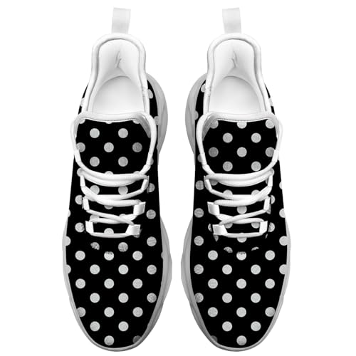 Polka Dot Shoes Fashion Sneakers Running Walking Tennis Shoes for Women3