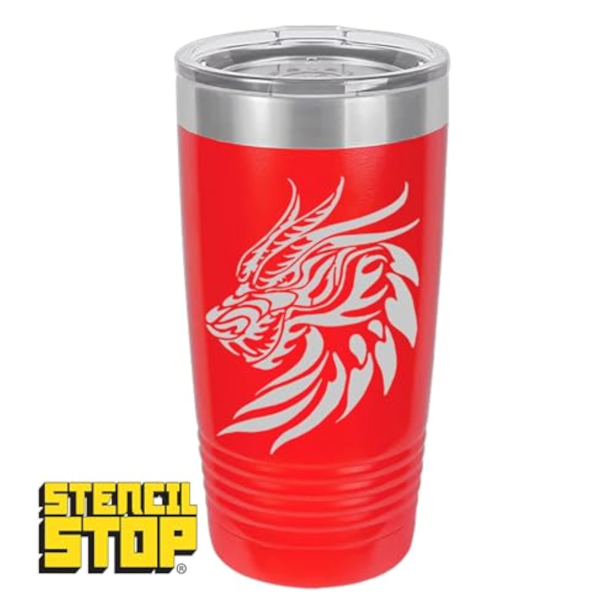 Dragon Head Reusable Stencil for DIY Projects