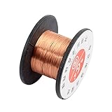 uxcell エナメル線 外径0.1mm 全長11.5M 銅材料 コッパートーン はんだ付け用ワイヤー