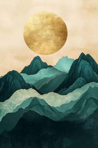 Broderie Diamant 5D Kit complet : Peinture strass point de croix 80x100cm paysage abstrait