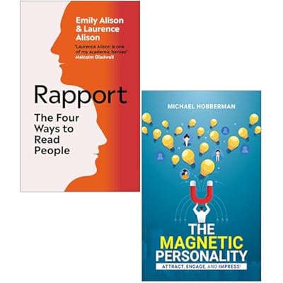 Rapport The Four Ways To Read People By Emily Alison, Laurence Alison & The Magnetic Personality Attract Engage Impress! By Michael Hobberman 2 Books Collection Set