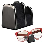 MUMIAO Glasses Holder for Car | Alloy Eye Glasses Holder - Small Dashboard Sunglasses Holder for Car, Nightstand, Desk Accessories