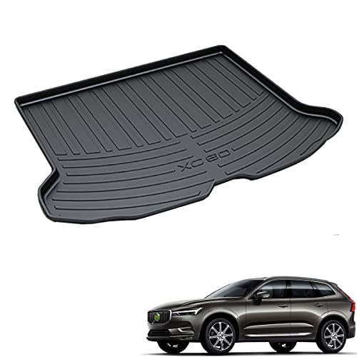 ラゲッジマットボルボ XC60 トランクマット TPO素材 3Dラゲージトレイ トランクマット 純正交換 車種専用設計 防水 耐摩擦 耐汚れ カーゴマット (ブラック) (1代目09~17)