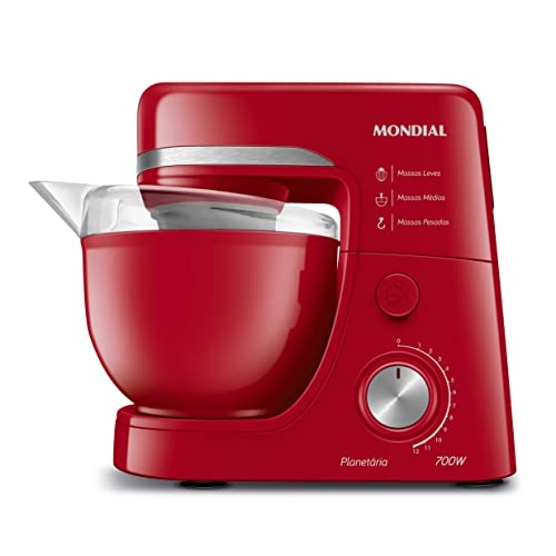 Batedeira Planetária, Mondial, Vermelho, 700W, 110V - BP-03-R