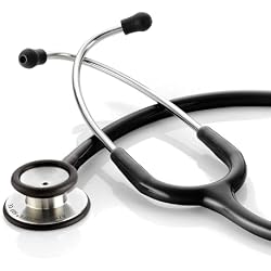 ADC Adscope 603 Clinician Stethoscope with Tunable AFD Technology, 31 inch Length, Black | Ultra-sensitive, non-chill diaphragm