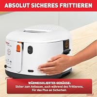 Tefal Fritteuse mit Ölfilter geruchsarm, wärmeisoliert sicher zum Anfassen, kompakt einklappbare Griffe, 150-190°C einstellbar, spülmaschinenfest, für Pommes Nuggets Snacks, antihaftbeschichtet – Ansicht 6