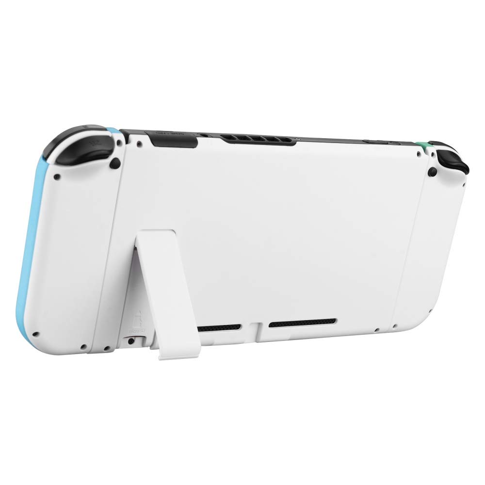 eXtremeRate DIY Replacement Shell Buttons for Nintendo Switch, Mint Green & Heaven Blue Back Plate for Switch Console, Housing Case with Buttons for Joycon Handheld Controller [Only Shell, NO Console]