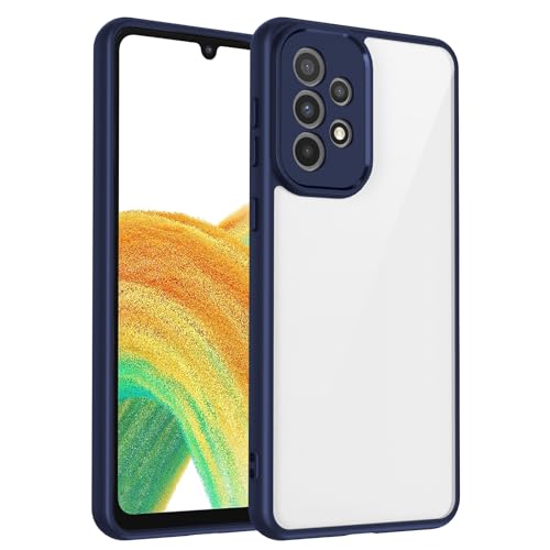 Coque Samsung A12 bleue fine anti-jaunissement et transparente