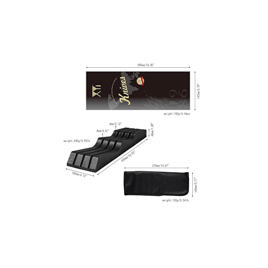 XYJ-Kitchen-Knife-Block-Sets-7pcs-Stainless-Steel-Chef-Knife-Canvas-Knife-Bag-Drawer-Knife-Holders-Cooking-Knife-For-Meat-Fish-Vegetable-Cutting-Blue XYJ Kitchen Knife Block Sets 7pcs Stainless Steel Chef Knife Canvas Knife Bag Drawer Knife Holders Cooking Knife For Meat Fish Vegetable Cutting (Blue)