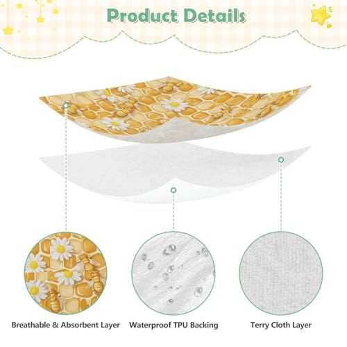 Drap imperméable lit enfant marguerite pour nuits sereines