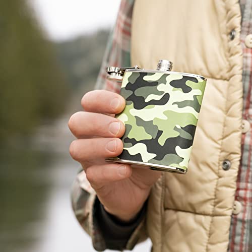 Foster & Rye Camouflage Metal Flasks, 6 Oz, Multicolor #TOP1